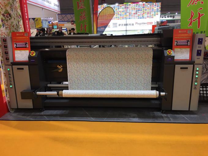 깃발 면 직물을 위한 2100mm 디지털 방식으로 승화 인쇄 기계 0