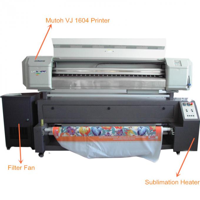 Mutoh Waterbased 잉크를 가진 직물 인쇄를 위한 넓은 체재 인쇄 기계 직접 0