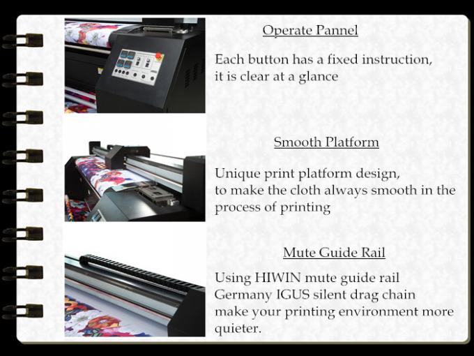 넓은 체재 디지털 방식으로 도형기 Epson DX7 Printhead 1440년 dpi 직물 인쇄 장비 1
