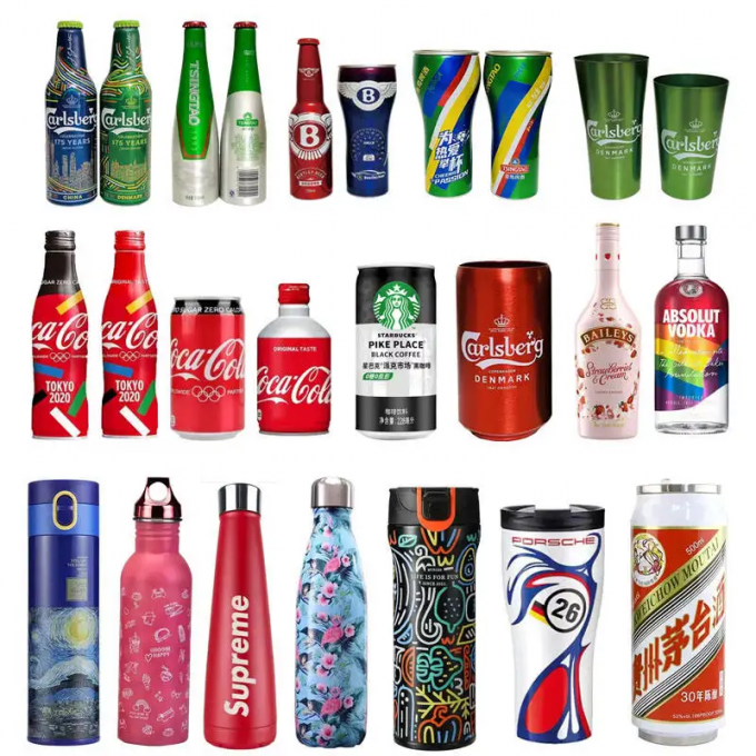 고속 회전 UV 프린터 360 둥근 UV 실린더 인쇄 기계 병 컵 잔 음료 용품 캔 UV 인쇄 0