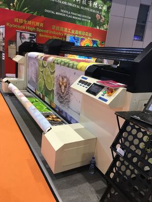 600 - 1800년 Dpi 직물 인쇄기, 이중 Cmyk 산업 직물 인쇄 기계