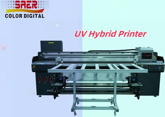 UV 하이브리드 롤과 플래트베드 UV 프린터 공장 직선 대형 UV 하이브리드 프린터
