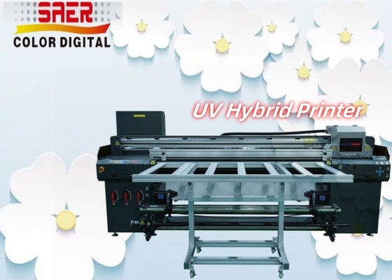 디지털 자동 UV 프린터 롤과 플래트베드 하이브리드 UV 프린터