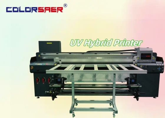 SAER UV 하이브리드 디지털 프린팅 플롯터 플래트베드 및 롤 롤 UV 하이브리드 잉크젯 프린터 제조