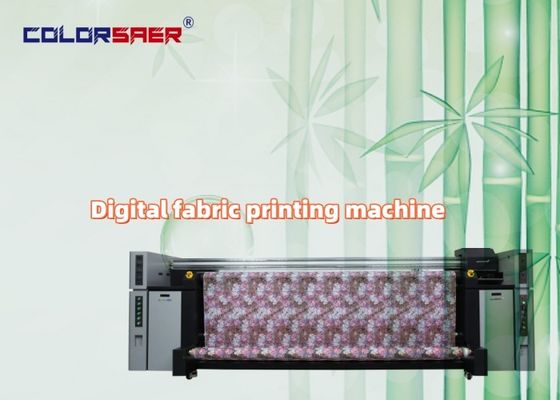 Color SAER 올인원 8개 I3200 헤드 잉크젯 프린터 롤투롤 섬유 프린팅 머신