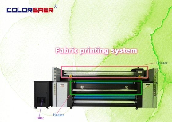 자동 디지털 섬유 프린터 2200mm 3 Epson i3200 헤드