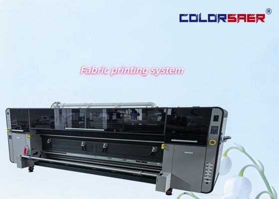 Efficient Stable 3200mm Large Format Digital Textile Printing System Digital Plotter Direct to Fabric