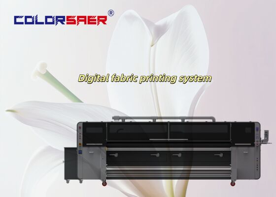 Professional Large Format 3200mm Roll to Roll Automatic Digital Fabric Printer with Dual CMYK Color for Polyester Fabric