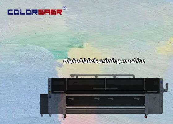 SAER 컬러 4 & 8 개 I3200A1 프린트 헤드 3.2m 올인원 광고 하이 컬러 잉크젯 디지털 플래그 인쇄 기계