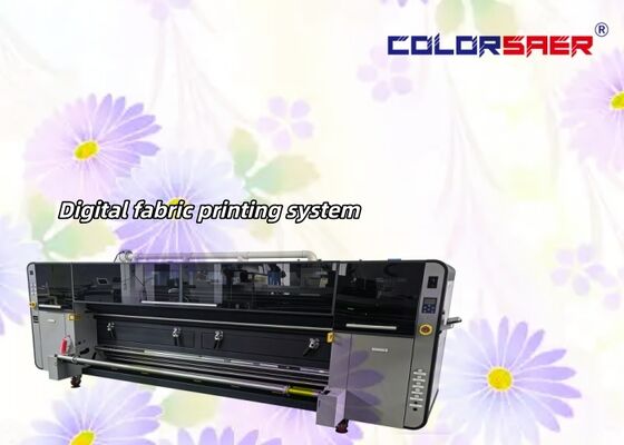 SAER I3200 프린트 헤드 CMYK 4 컬러 & CMYKGRBK 8 컬러 폴리에스터 및 면재료용 직물 인쇄기 3.2m