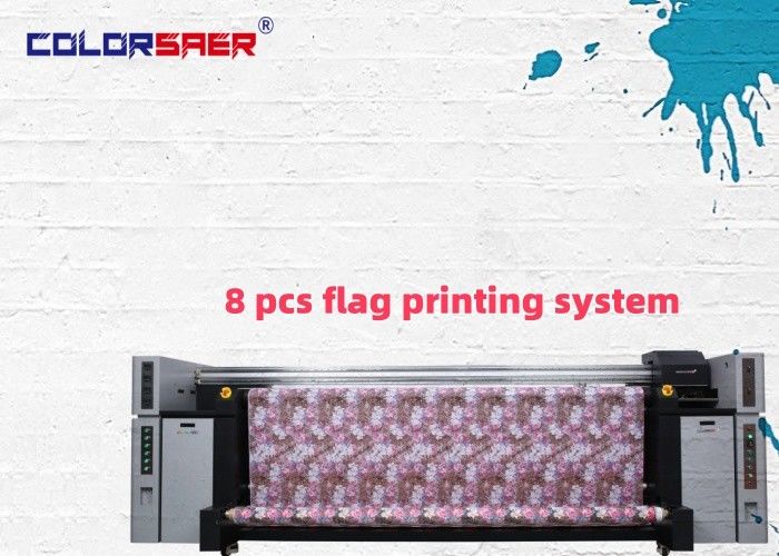 Shanghai Factory Large Size Dye Sublimation Textile / Fabric Inkjet Printing Machine