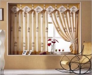 커튼 만들기를 위한 백색 폴리에스테 공단 디지털 방식으로 인쇄 직물