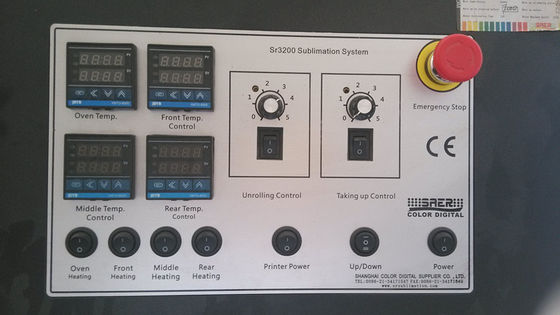 흑체 큰 체재 승화 기치 인쇄 기계 기계 직접적인 인쇄