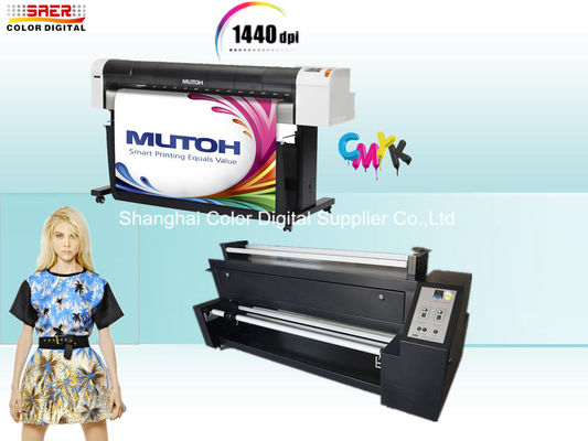 Epson DX5 머리를 가진 높은 정밀도 Mutoh RJ 900c 승화 직물 인쇄 기계