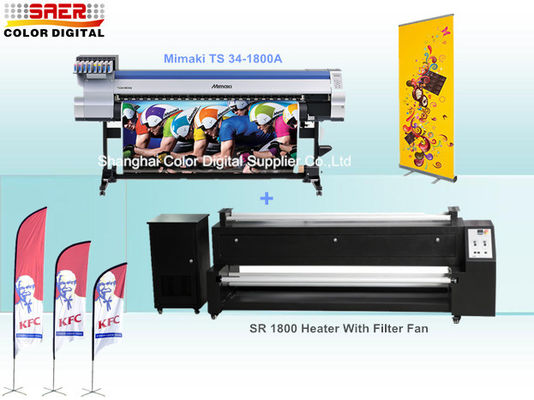 승화 히이터와 함께 Epson 머리를 가진 Mimaki 직물 인쇄 기계
