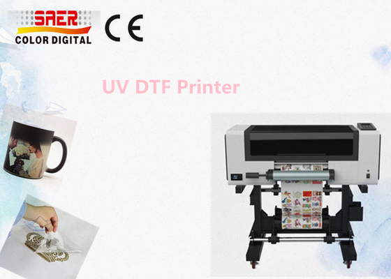 3개의 머리 UV DTF 프린터 A3 크기의 작은 UV 크리스탈 스티커 인쇄 기계