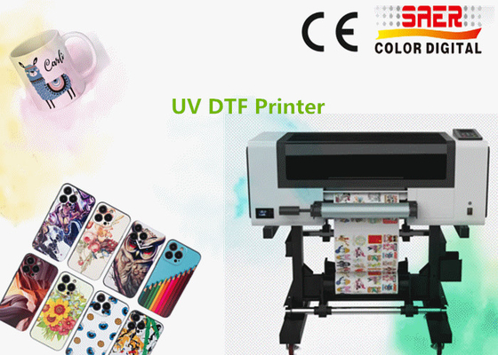 A3 UV DTF 프린터 라크, 전화 케이스, 유리, 실린더 병 아이디 카드 프린터 UV 스티커 프린터