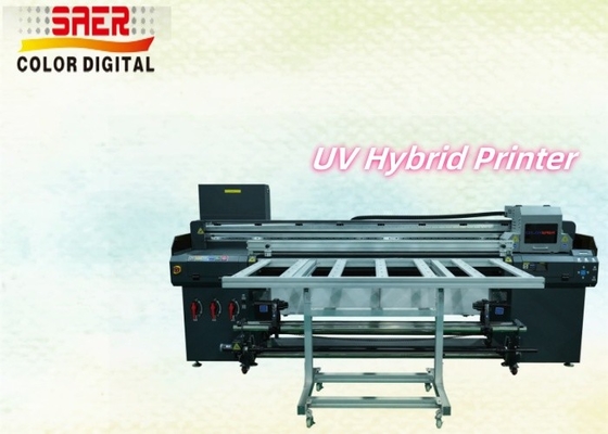 1.8m UV 하이브리드 프린터 테이블 대포맷 롤 로 롤 & 플래트베드