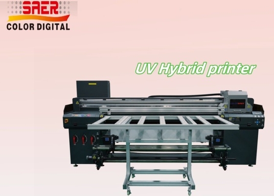 1.8m UV 하이브리드 프린터 테이블 대포맷 롤 로 롤 & 플래트베드