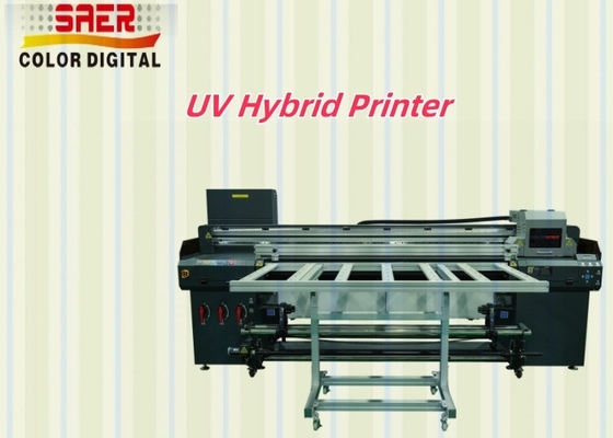 하이브리드 UV 프린터 캔버스 1.8m 하이브리드 UV 프린터 다른 재료 Kt 보드 / PVC / 부드러운 필름 / 가죽