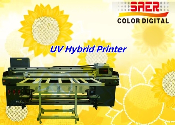 하이브리드 UV 프린터 캔버스 1.8m 하이브리드 UV 프린터 다른 재료 Kt 보드 / PVC / 부드러운 필름 / 가죽