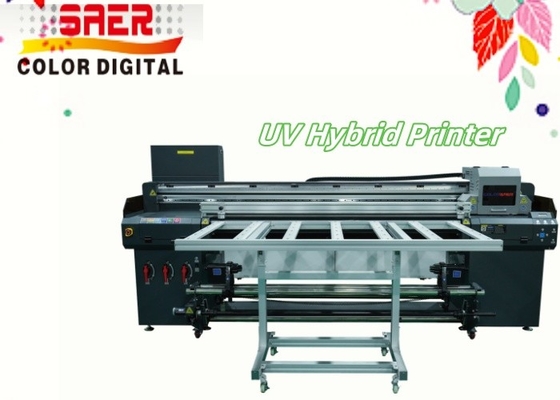 산업용 1.8m UV 하이브리드 롤에서 롤 플래트베드 프린터 고해상도