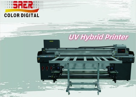 롤 투 롤 및 평면 UV 프린터 CMYK 화이트 발크 UV 인쇄 기계