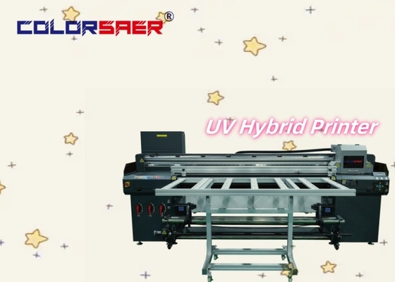 자동 디지털 UV 하이브리드 잉크젯 플롯터 새로운 상태 롤에서 롤과 평면 UV 하이브리드 프린터