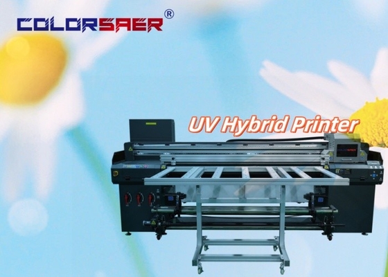 1.8m 큰 포맷 UV 인쇄기 평면 및 롤 로 롤 모든 -in-one 하이브리드 UV 플롯터