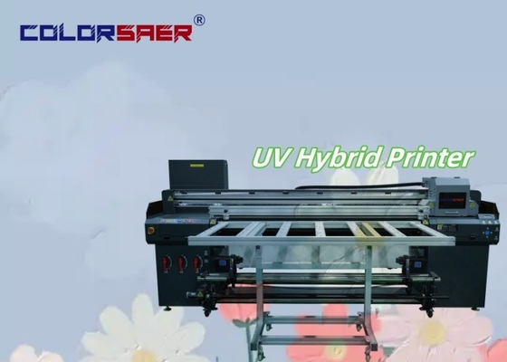 1.8m 대형 플래트베드 및 롤에서 롤 UV 하이브리드 프린터