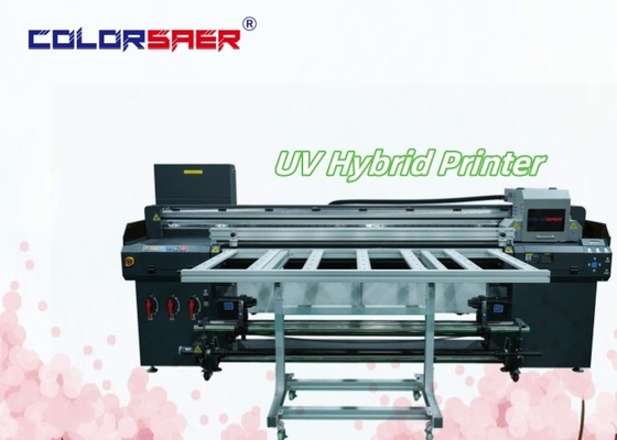 SAER UV 하이브리드 디지털 프린팅 플롯터 플래트베드 및 롤 롤 UV 하이브리드 잉크젯 프린터 제조