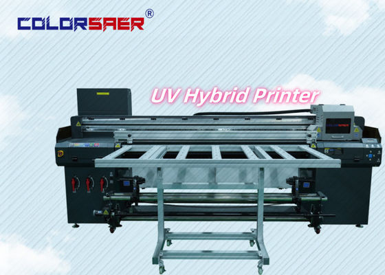 긴 서비스 시간 하이브리드 UV 롤과 플래트베드 프린터 높은 안정성 상업용 UV 프린터