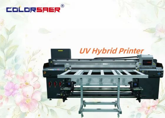 6 피트 디지털 UV 프린터, 고해상도 평면판과 롤에서 롤 UV 하이브리드 플롯터