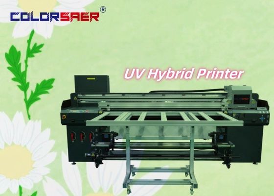 1.8m UV 하이브리드 프린터 외관 및 실내 광고 CMYK + W + CMYK + 라크