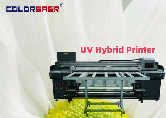 대형 형식의 컬러 UV 잉크젯 프린팅 머신 롤 투 롤 및 플래트베드 UV 하이브리드 플롯터