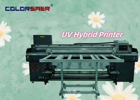 컬러 디지털 고속 UV 프린터 플랫베드 & 롤 투 롤 UV 하이브리드 프린터