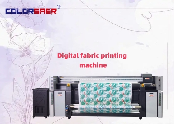 COLOR SAER 큰 포맷 롤 로 롤 폴리에스터 & 면 tekstil 인쇄 시스템 직물 플롯터