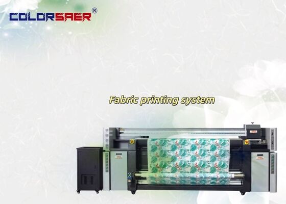 Hot Sale Color SAER I3200 Print Head Direct Roll to Roll Sublimation Polyester Backdrop Beach Flag Banner Fabric Printer
