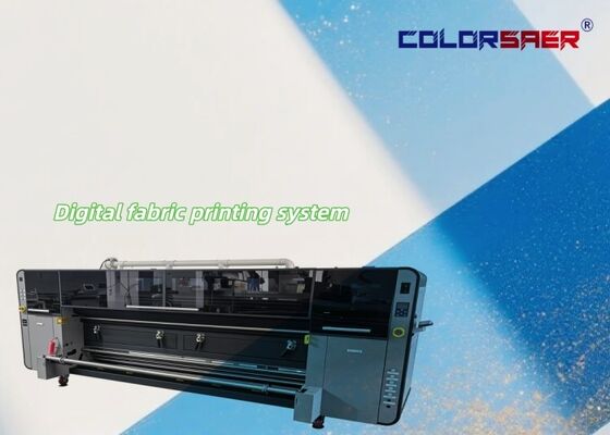 4 컬러/CMYK 디지털 직물 인쇄 시스템 KJ4B-QL 산업 인쇄 머리와 함께 3200mm 대형 형식의 직물 플로터