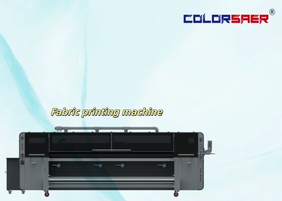 CMYK 4색 직물 프린터 SAER CSR3200 4KJ4B-QL 프린트 헤드와 큰 크기의 잉크젯 섬유 인쇄 시스템