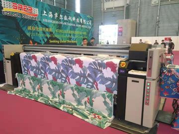 3 Epson 4720를 가진 면/폴리에스테를 위한 3.2m 피복 인쇄기는 이끕니다