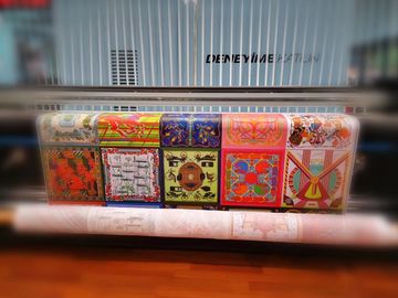 이중 CMYK 색깔 직물 도형기 지속적인 잉크는 45 Sqm/시간 인쇄 속도를 공급합니다