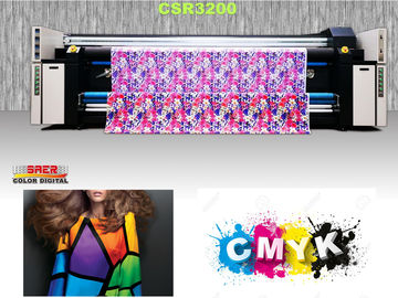 3 Epson 4720를 가진 면/폴리에스테를 위한 3.2m 피복 인쇄기는 이끕니다