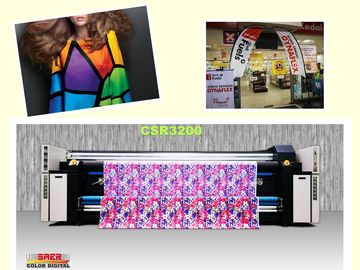 이중 Cmyk 안료 잉크 직물 인쇄 기계 기계 잉크젯 프린터 1800DPI 최대 해결책