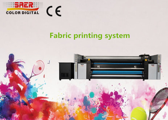 CMYK 대형 직물 프린터 1800dpi 자동 피드
