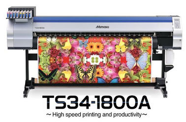 히이터 기계 이중 CMYK 색깔을 가진 1800mm 승화 깃발 Mimaki 직물 인쇄 기계