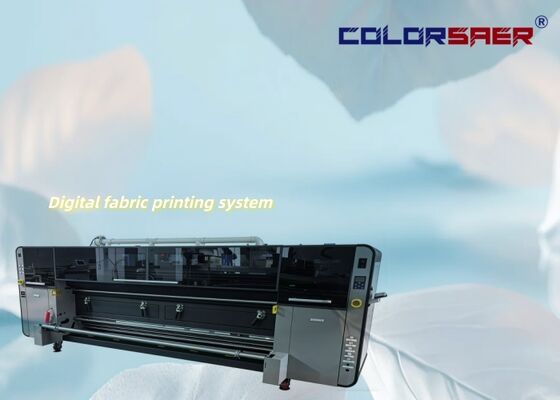 디지털 새로운 모델 4개 또는 8개의 i3200 프린트 헤드 CMYK 또는 CMYKGRBK를 갖춘 모든 것 중 하나의 섬유 인쇄 시스템