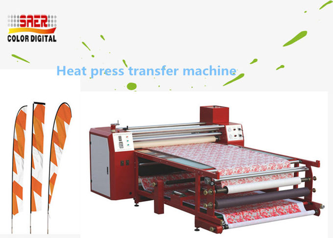 평상형 트레일러 직물 달력 기계 승화 회전하는 인쇄 이동 기계 0